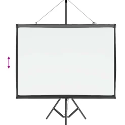 vidaXL Projectiescherm met statief 50 inch 4:3