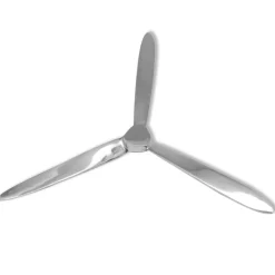 vidaXL Propeller voor aan de muur 70 cm aluminium zilver