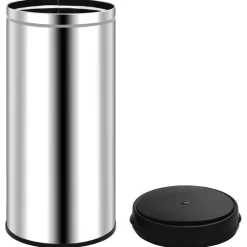 vidaXL Prullenbak met automatische sensor 80 L roestvrij staal
