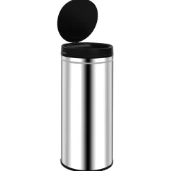 vidaXL Prullenbak met automatische sensor 80 L roestvrij staal