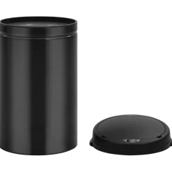 vidaXL Prullenbak met automatische sensor 40 L koolstofstaal zwart