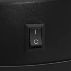 vidaXL Prullenbak met automatische sensor 50 L koolstofstaal zwart