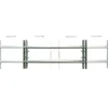 vidaXL Raambeveiligingen verstelbaar 2 st 700-1050 mm