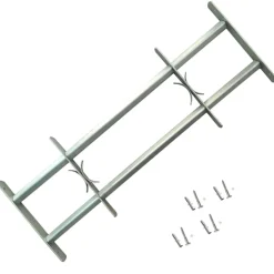 vidaXL Raambeveiligingen verstelbaar 2 st 1000-1500 mm