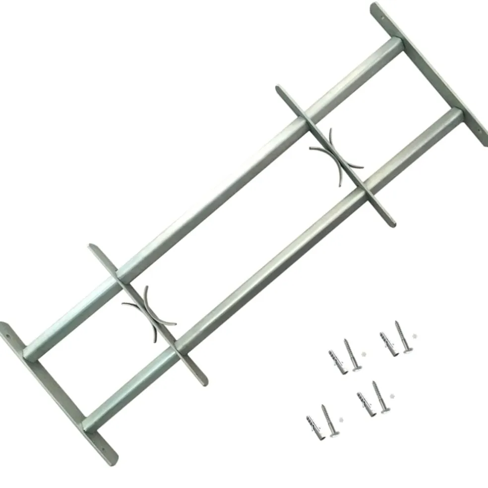 vidaXL Raambeveiligingen verstelbaar 2 st 1000-1500 mm