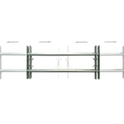 vidaXL Raambeveiligingen verstelbaar 2 st 1000-1500 mm