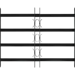 vidaXL Raam Beveiligingsgrill 75.5 x 60 cm Gegalvaniseerd staal