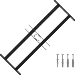vidaXL Raam Beveiligingsgrill 76 x 30 cm Gegalvaniseerd staal