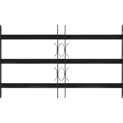 vidaXL Raam Beveiligingsgrill 75,5 x 45 cm Gegalvaniseerd staal