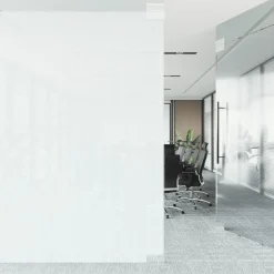 vidaXL Raamfolie mat 45x1000 cm PVC wit