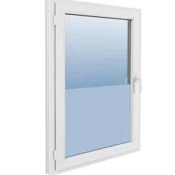 vidaXL Raamfolie mat 0,9x5 m PVC grijs