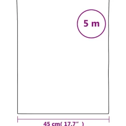 vidaXL Raamfolie statisch mat wit 45x500 cm PVC