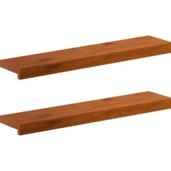 vidaXL Raamkozijnen 2 st Bruin 70 x 15 x 2 cm Massief Eikenhout