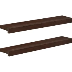 vidaXL Raamkozijnen 2 st Donkerbruin 70 x 15 x 2 cm Massief beukenhout