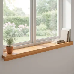 vidaXL Raamkozijnen 2 st Licht Bruin 70 x 15 x 2 cm Massief beukenhout
