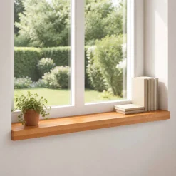 vidaXL Raamkozijnen 2 st Licht Bruin 70 x 15 x 2 cm Massief beukenhout