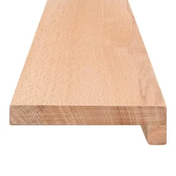 vidaXL Raamkozijnen 2 st Naturel 70 x 15 x 2 cm Massief beukenhout