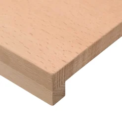 vidaXL Raamkozijnen 2 st Naturel 70 x 15 x 2 cm Massief beukenhout