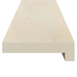 vidaXL Raamkozijnen 2 st Wit 70 x 15 x 2 cm Massief Eikenhout