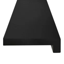 vidaXL Raamkozijnen 2 st Zwart 80x 15 x 2 cm Massief beukenhout