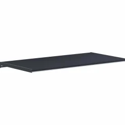 vidaXL Raamsokkel Antraciet met houten nerf 60 x 45 x 4,5 cm PVC