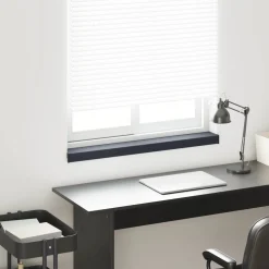 vidaXL Raamsokkel Antraciet met houten nerf 60 x 15 x 4,5 cm PVC