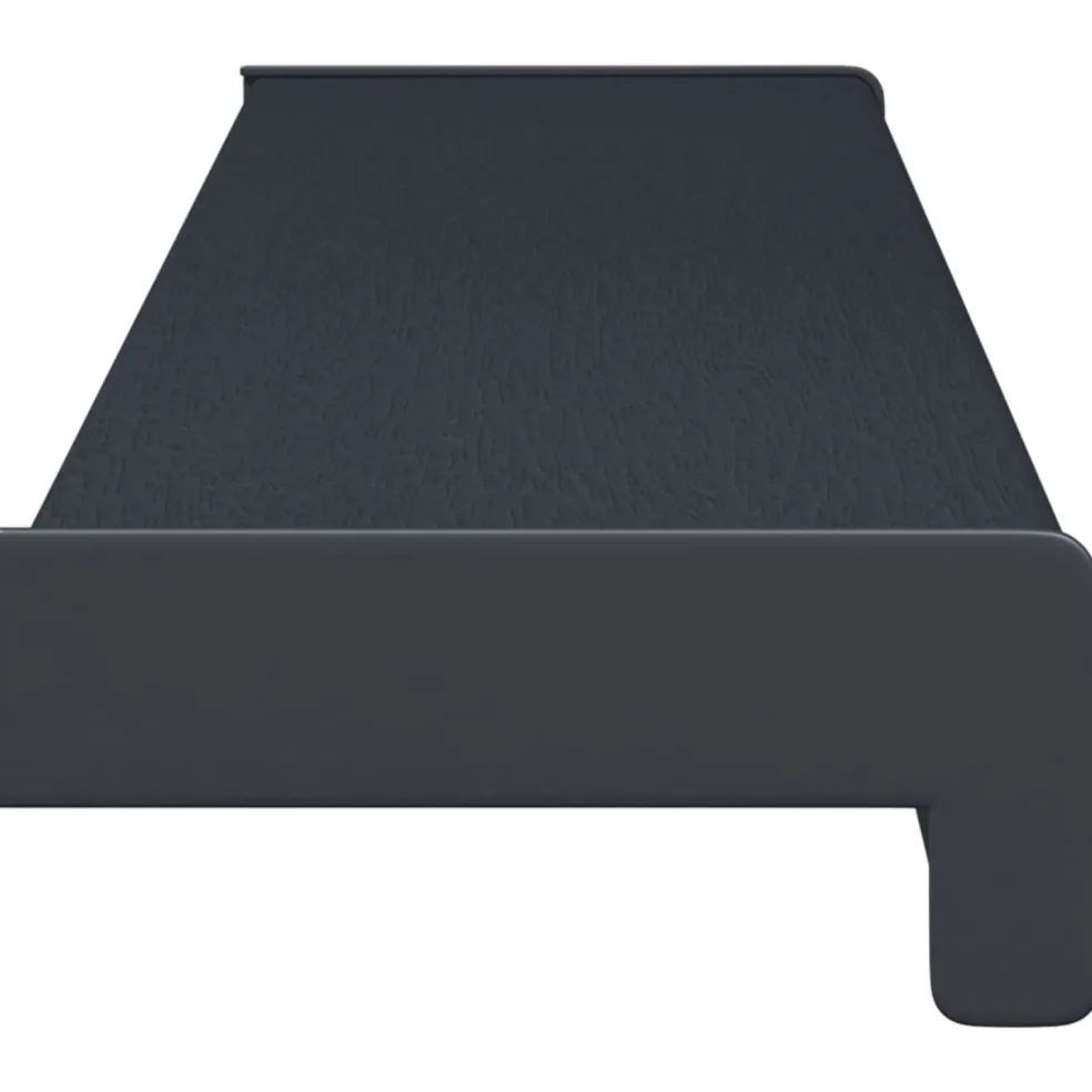 vidaXL Raamsokkel Antraciet met houten nerf 60 x 15 x 4,5 cm PVC