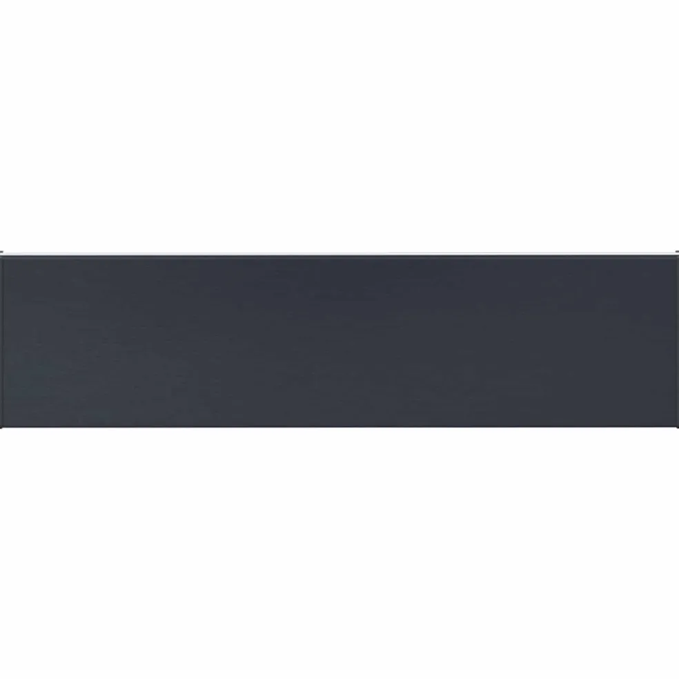 vidaXL Raamsokkel Antraciet met houten nerf 60 x 20 x 4,5 cm PVC