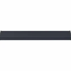 vidaXL Raamsokkel Antraciet met houten nerf 60 x 20 x 4,5 cm PVC