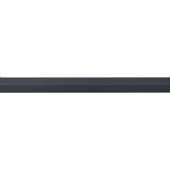vidaXL Raamsokkel Antraciet met houten nerf 60 x 10 x 4,5 cm PVC