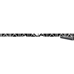 vidaXL Raamsokkel Antraciet met houten nerf 60 x 40 x 4,5 cm PVC