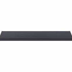 vidaXL Raamsokkel Antraciet met houten nerf 60 x 40 x 4,5 cm PVC