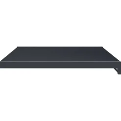 vidaXL Raamsokkel Antraciet met houten nerf 60 x 40 x 4,5 cm PVC