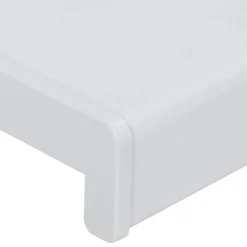 vidaXL Raamsokkel Wit 60 x 25 x 4,5 cm PVC