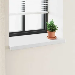 vidaXL Raamsokkel Wit 60 x 50 x 4,5 cm PVC