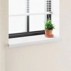 vidaXL Raamsokkel Wit 60 x 35 x 4,5 cm PVC