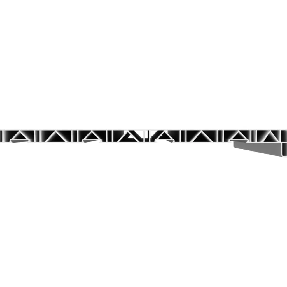 vidaXL Raamsokkel Wit 60 x 45 x 4,5 cm PVC