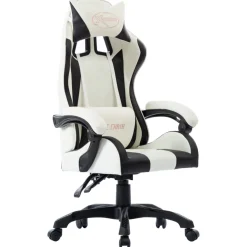 vidaXL Racestoel kunstleer zwart