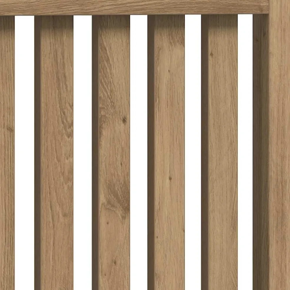 vidaXL Radiatorafdekking Artisanaal eiken 78 x 19 x 81,5 cm