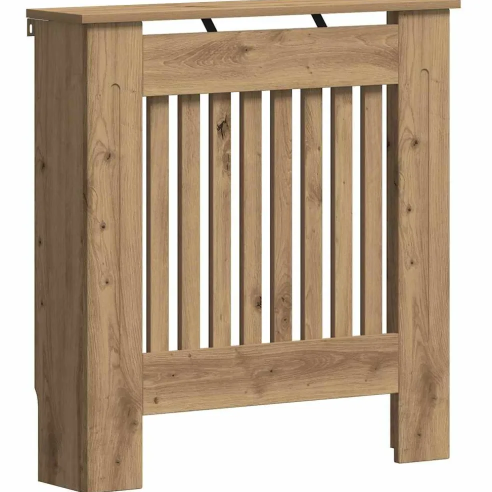 vidaXL Radiatorafdekking Artisanaal eiken 78 x 19 x 81,5 cm