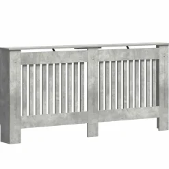 vidaXL Radiatorafdekking Betongrijs 172 x 19 x 81,5 cm Bewerkt hout