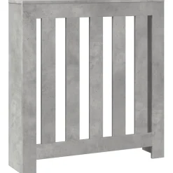 vidaXL Radiatorafdekking Betongrijs 78 x 20 x 82 cm Bewerkt hout