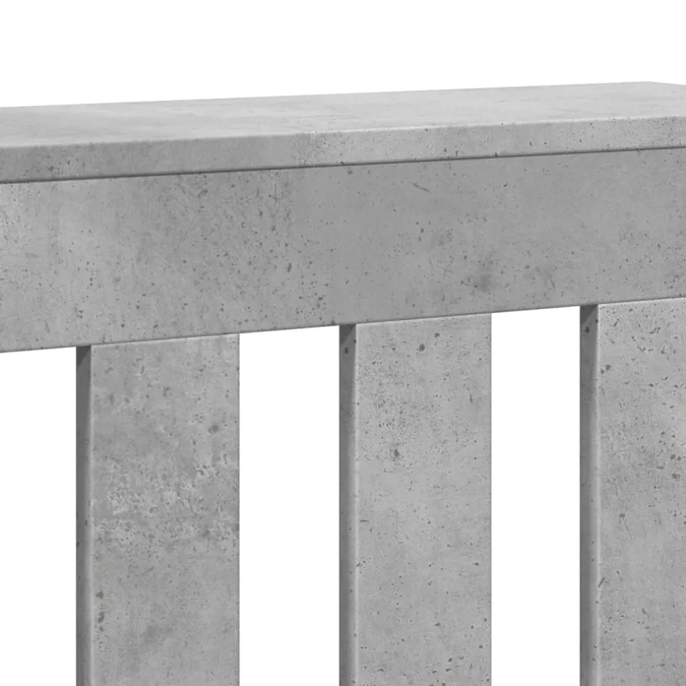 vidaXL Radiatorafdekking Betongrijs 78 x 20 x 82 cm Bewerkt hout