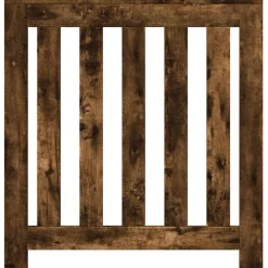 vidaXL Radiatorafdekking Gerookt eiken 78 x 20 x 82 cm Bewerkt hout