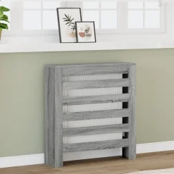 vidaXL Radiatorafdekking Grijs Sonoma 78 x 20 x 82 cm Bewerkt hout