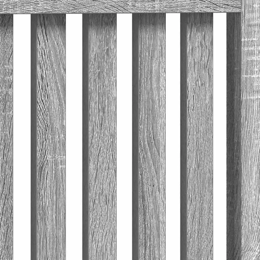 vidaXL Radiatorafdekking Grijs Sonoma 172 x 19 x 81,5 cm Bewerkt hout