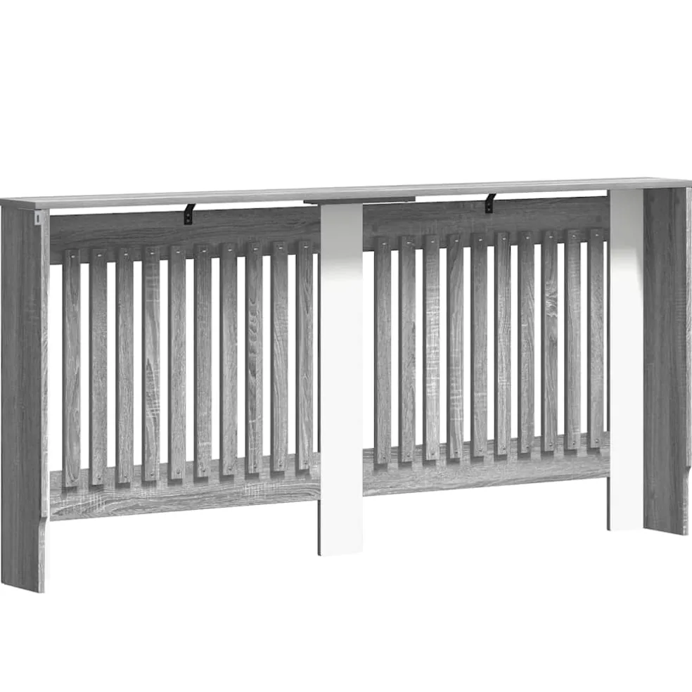 vidaXL Radiatorafdekking Grijs Sonoma 172 x 19 x 81,5 cm Bewerkt hout