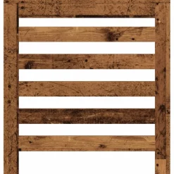 vidaXL Radiatorafdekking Oud hout 78 x 20 x 82 cm Bewerkt hout
