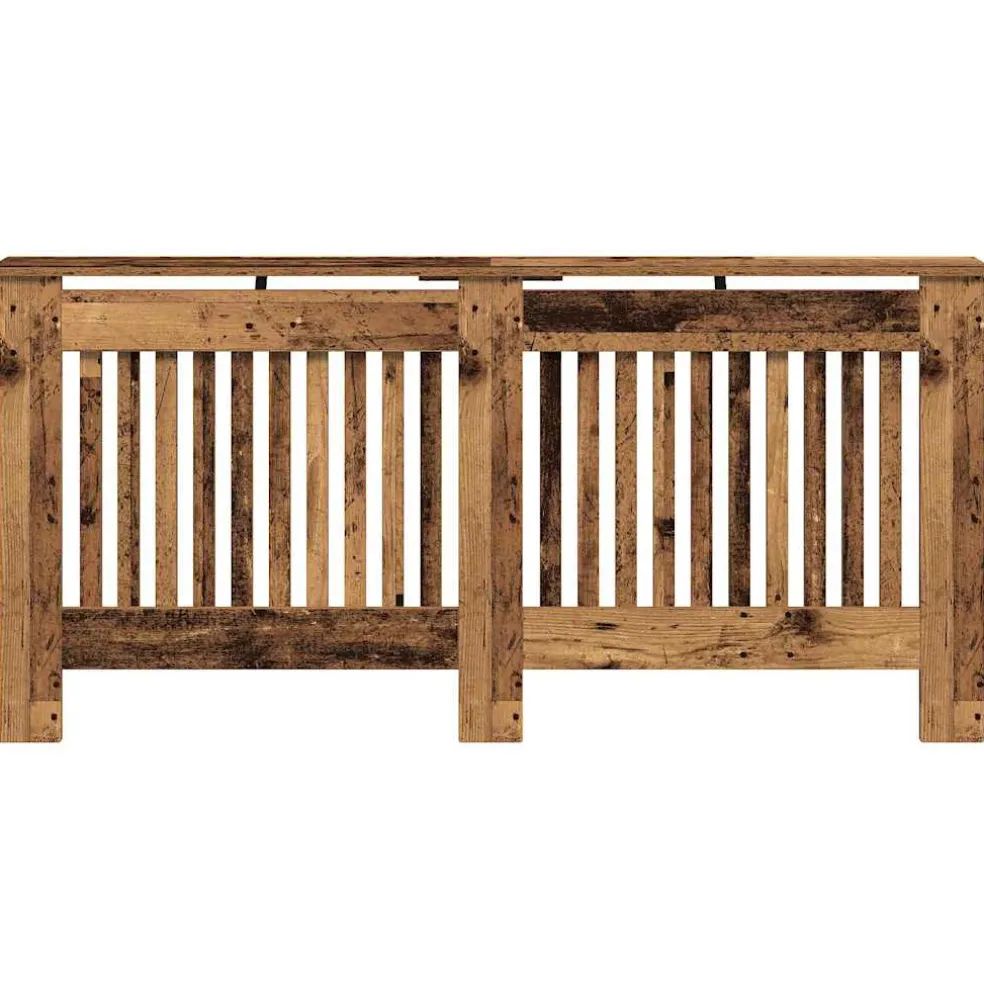 vidaXL Radiatorafdekking Oud hout 172 x 19 x 81,5 cm Bewerkt hout