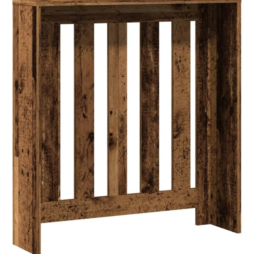 vidaXL Radiatorafdekking Oud hout 78 x 20 x 82 cm Bewerkt hout
